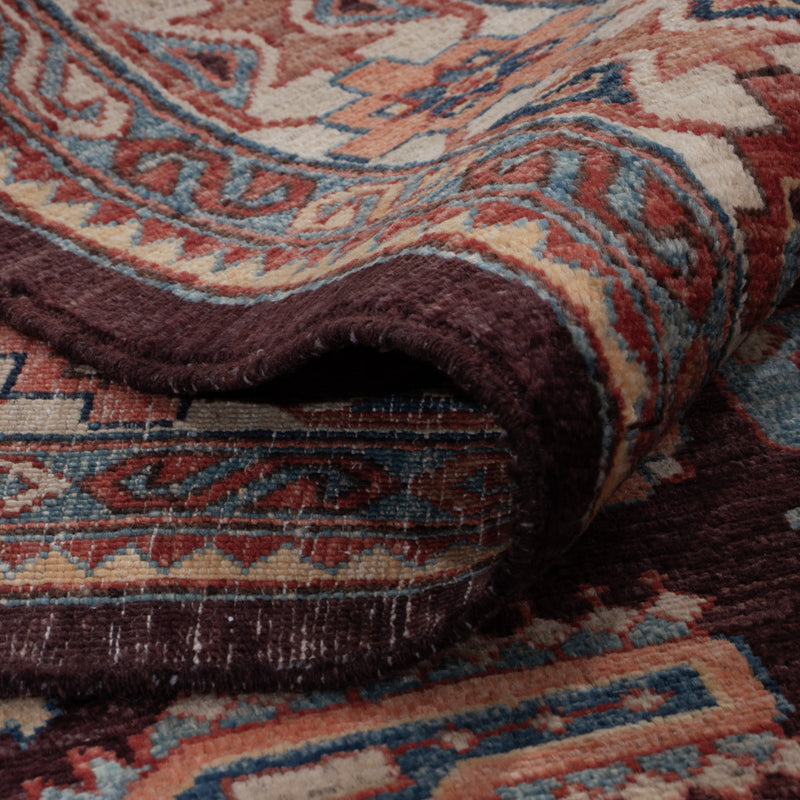 Kazak Teppich 188x258cm - Orientteppich - dunkelblau