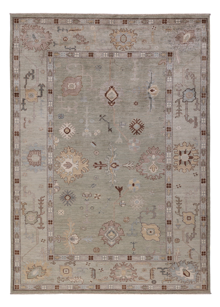 Usak Teppich 174x246cm - Orientteppich - grau
