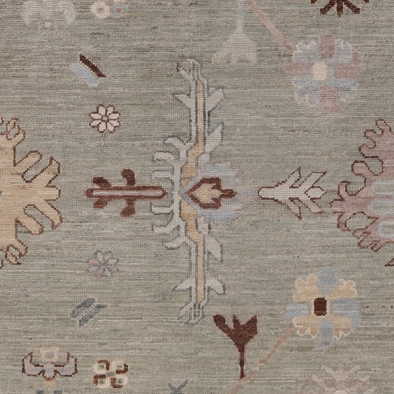 Usak Teppich 174x246cm - Orientteppich - grau