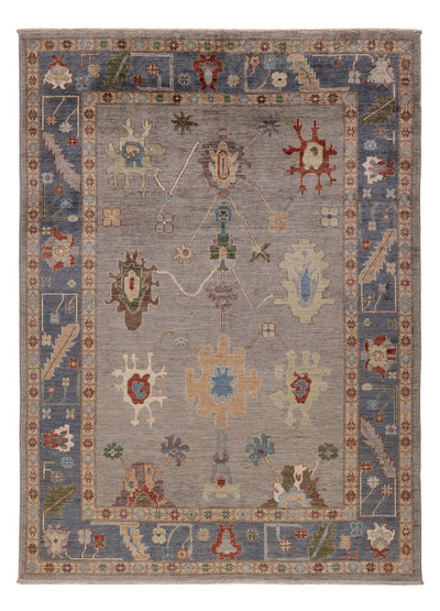 Usak Teppich 170x236cm - Orientteppich - grau