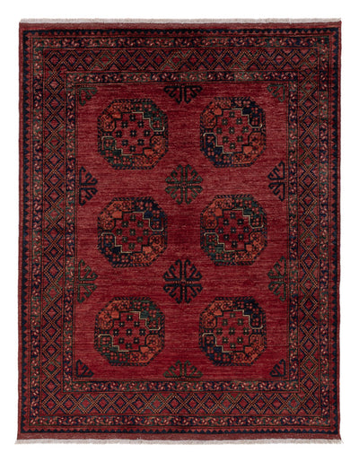 Afghan Teppich 155x202cm - Orientteppich - rot