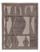Berber Teppich 144x190cm - Wollteppich - dunkelbraun