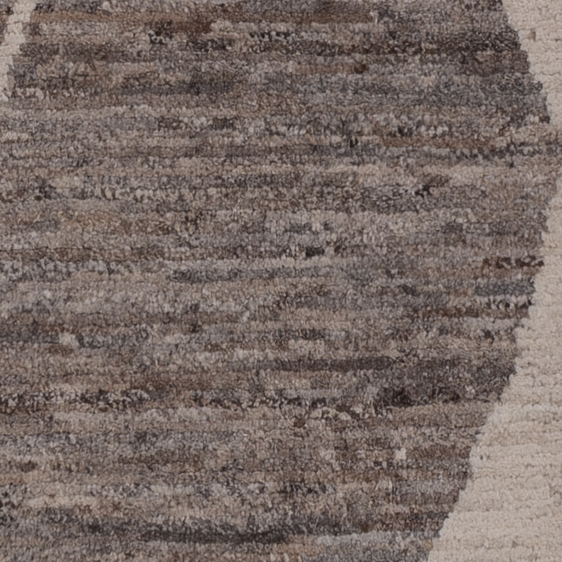 Berber Teppich 144x190cm - Wollteppich - dunkelbraun