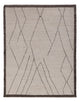 Berber Teppich 161x200cm - Wollteppich - grau