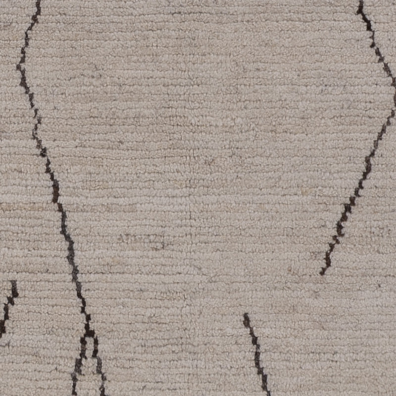 Berber Teppich 161x200cm - Wollteppich - grau