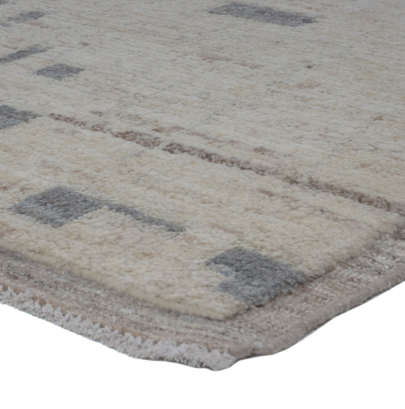 Berber Teppich 150x192cm - Wollteppich - grau