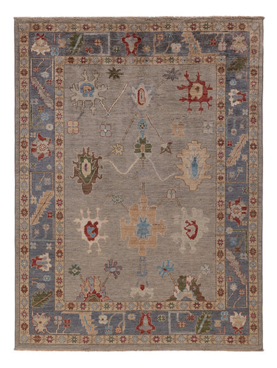 Usak Teppich 149x200cm - Orientteppich - dunkelbeige