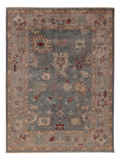 Usak Teppich 152x201cm - Orientteppich - dunkelblau