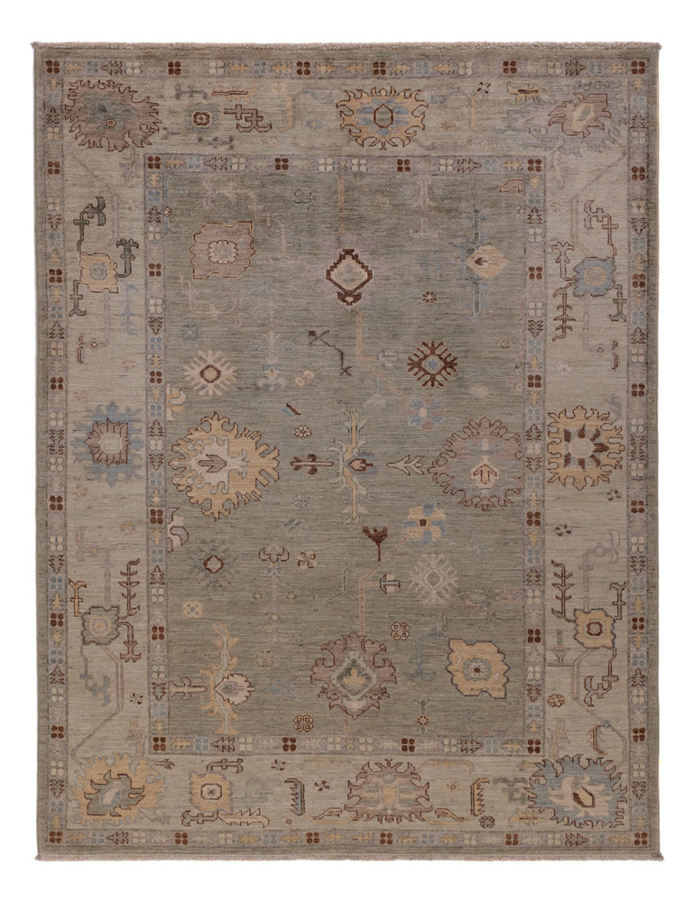 Usak Teppich 152x202cm - Orientteppich - taupe