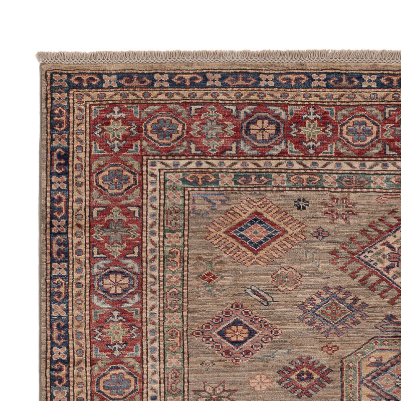 Kazak Teppich 149x201cm - Orientteppich - dunkelbeige