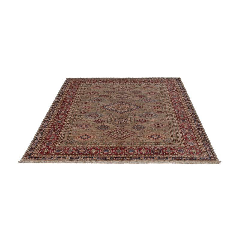 Kazak Teppich 149x201cm - Orientteppich - dunkelbeige