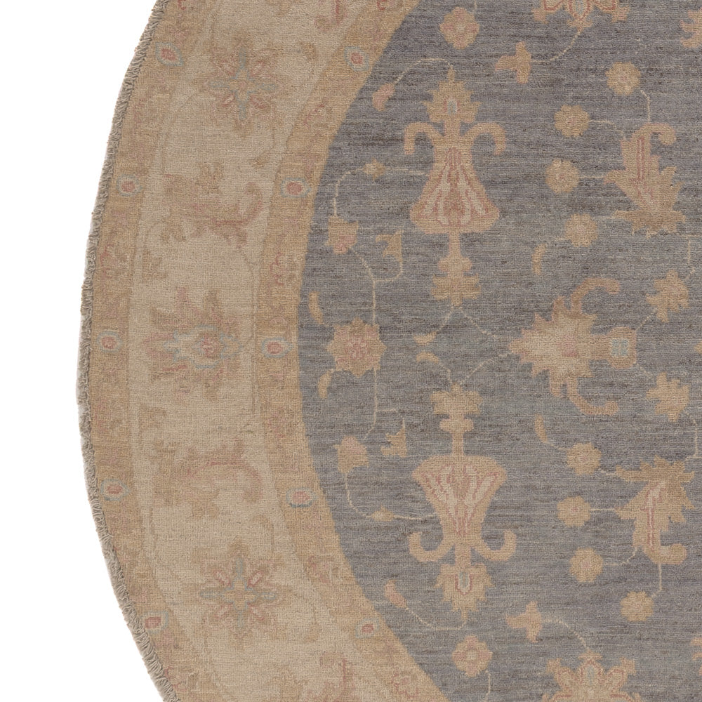 Ziegler Teppich 198x198cm - Orientteppich - blau