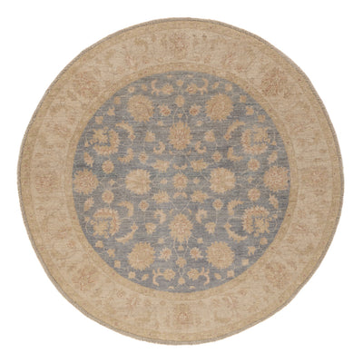 Ziegler Teppich 150x150cm - Orientteppich - blau