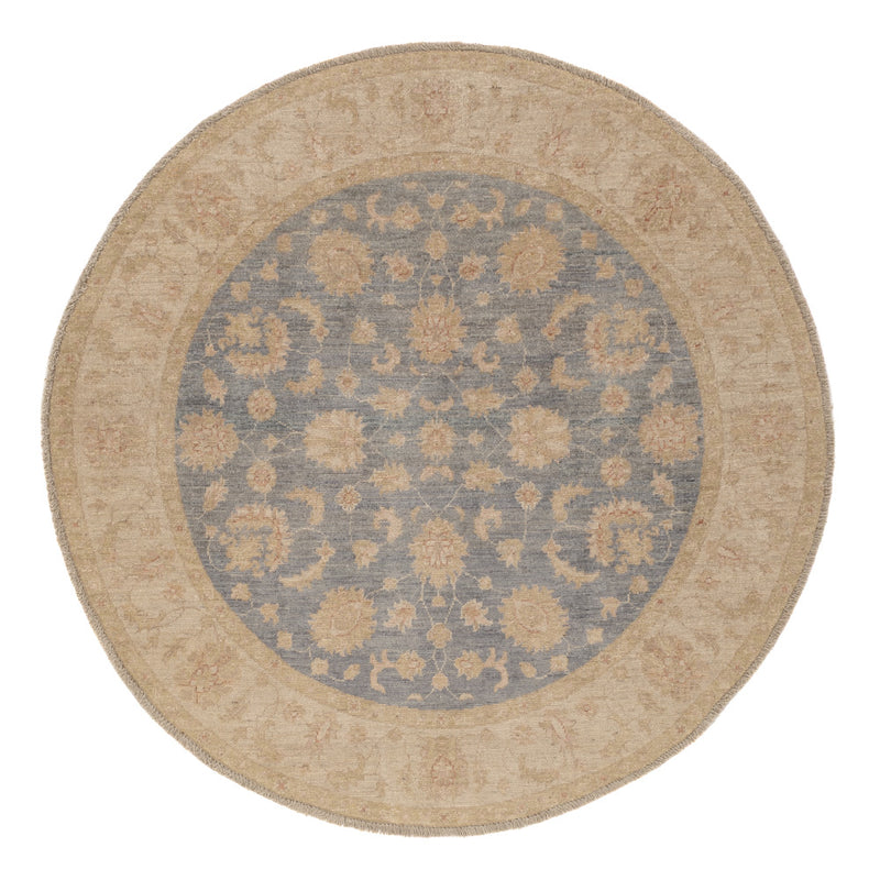 Ziegler Teppich 150x150cm - Orientteppich - blau