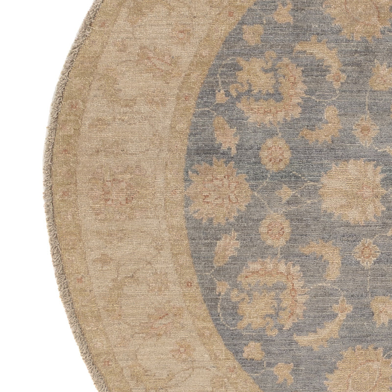 Ziegler Teppich 150x150cm - Orientteppich - blau