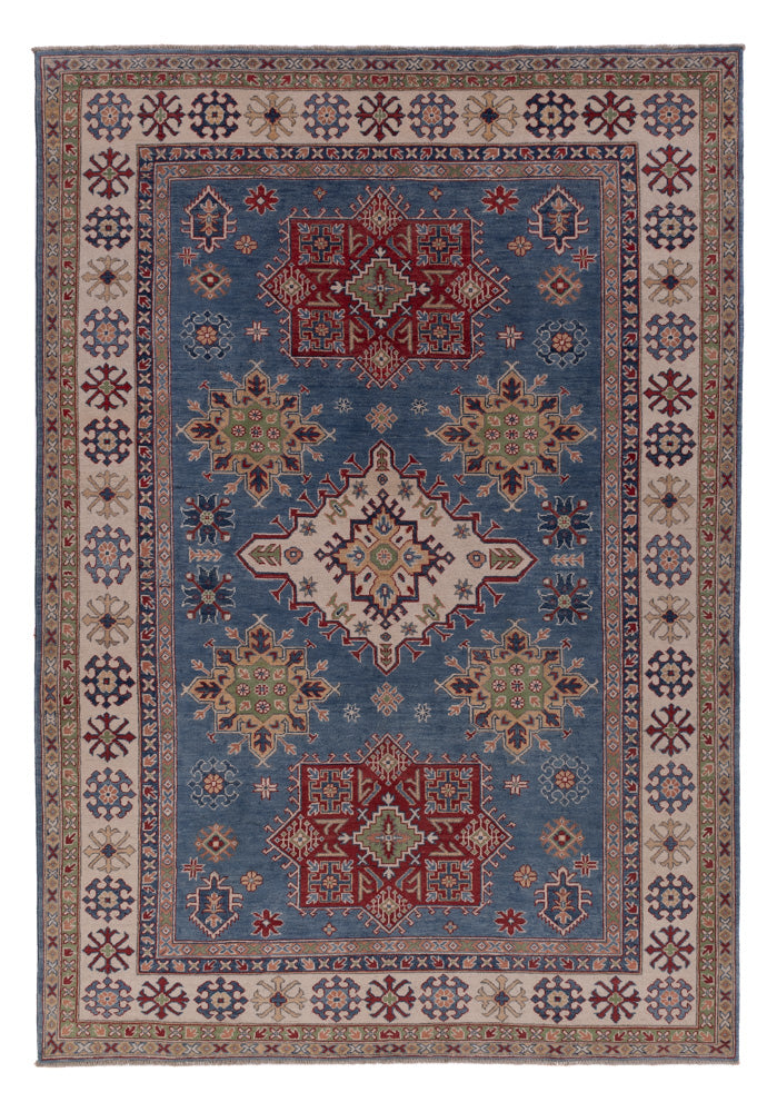 Kazak Teppich 201x292cm - Orientteppich - blau