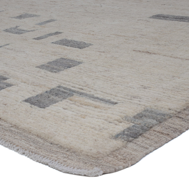 Berber Teppich 202x286cm - Wollteppich - hellgrau