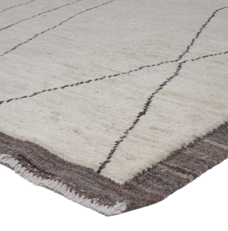 Berber Teppich 202x293cm - Wollteppich - hellgrau