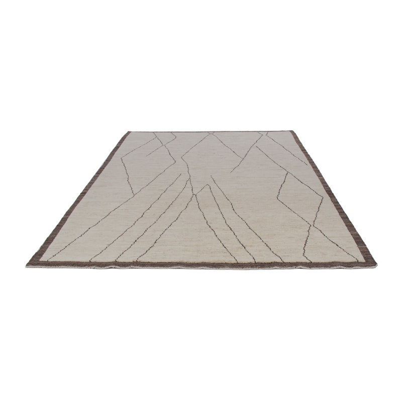 Berber Teppich 202x293cm - Wollteppich - hellgrau