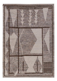 Berber Teppich 201x296cm - Wollteppich - dunkelgrau – product image