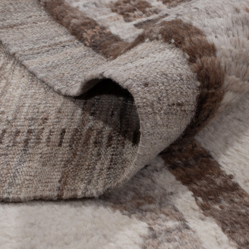 Berber Teppich 201x296cm - Wollteppich - dunkelgrau