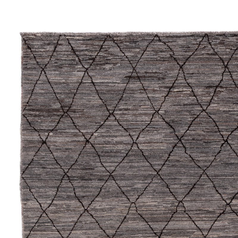 Berber Teppich 199x297cm - Wollteppich - dunkelgrau