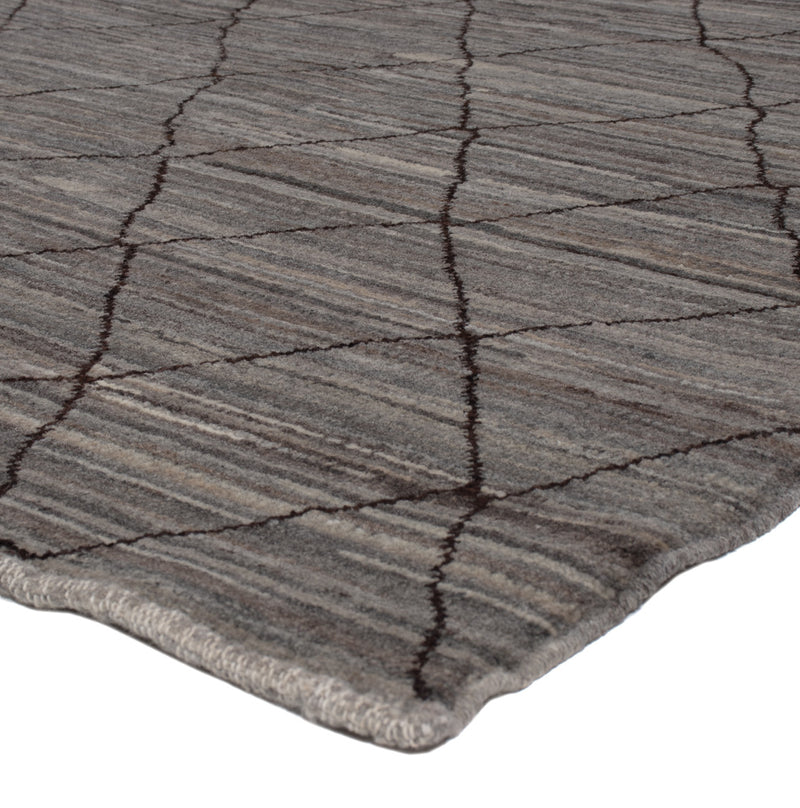 Berber Teppich 199x297cm - Wollteppich - dunkelgrau