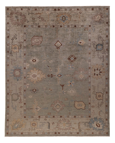 Usak Teppich 247x300cm - Orientteppich - dunkelbeige