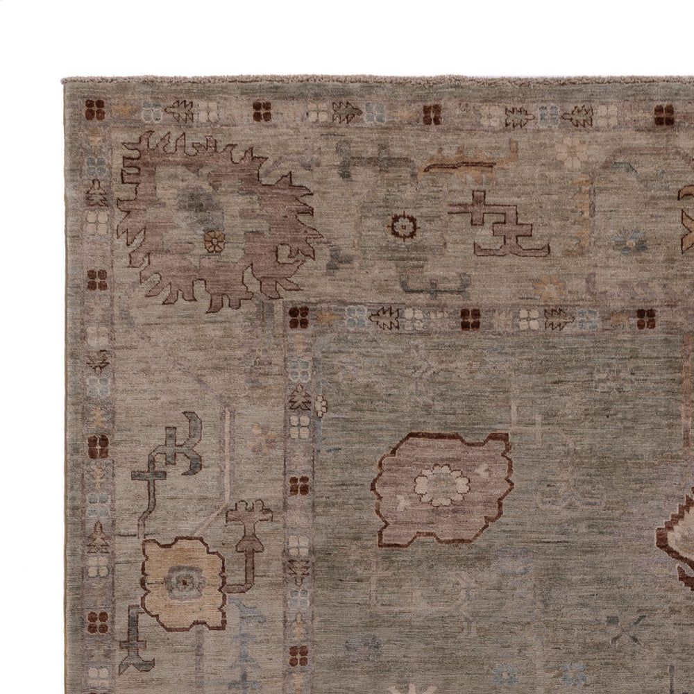 Usak Teppich 247x300cm - Orientteppich - dunkelbeige