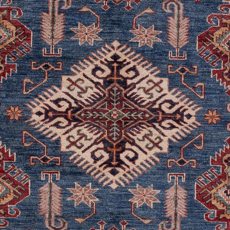 Kazak Teppich 202x295cm - Orientteppich - blau