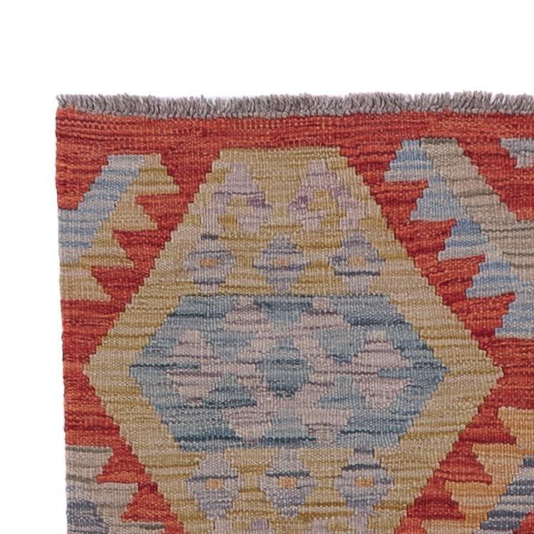 Kelim Maimene Teppich 87x256cm - mehrfarbig