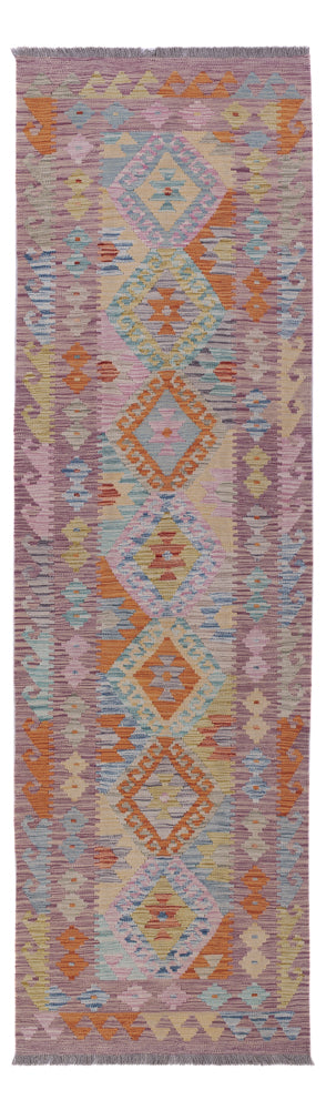 Läufer Kelim - Splash - 81 x 299 cm - mehrfarbig