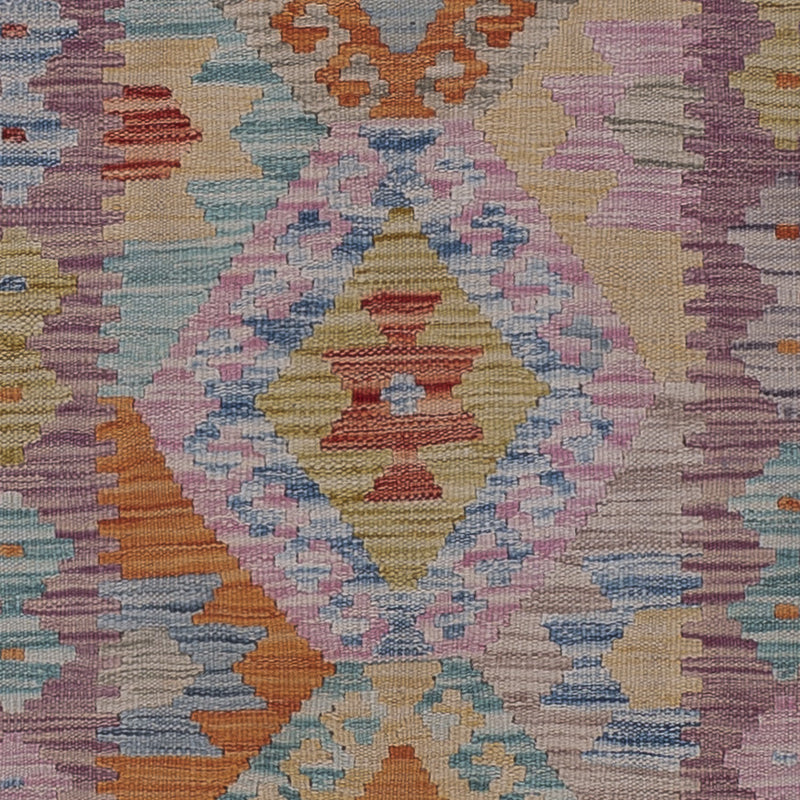 Läufer Kelim - Splash - 81 x 299 cm - mehrfarbig