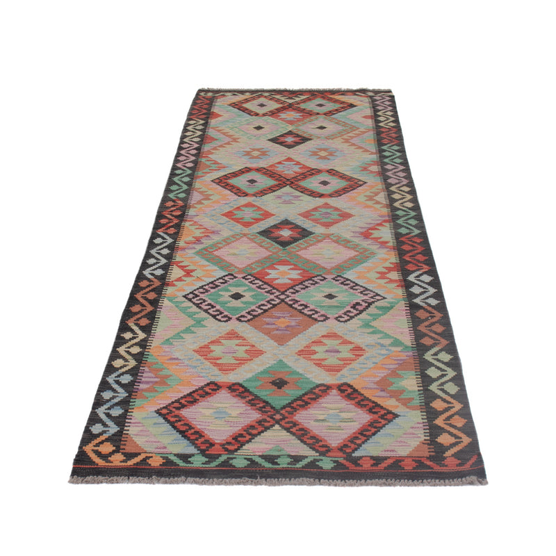 Kelim Maimene Teppich 87x305cm - mehrfarbig