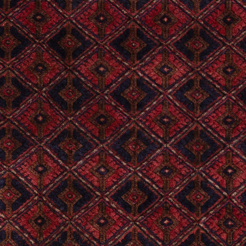 Kelim Afghan Teppich 162x198cm - dunkelrot