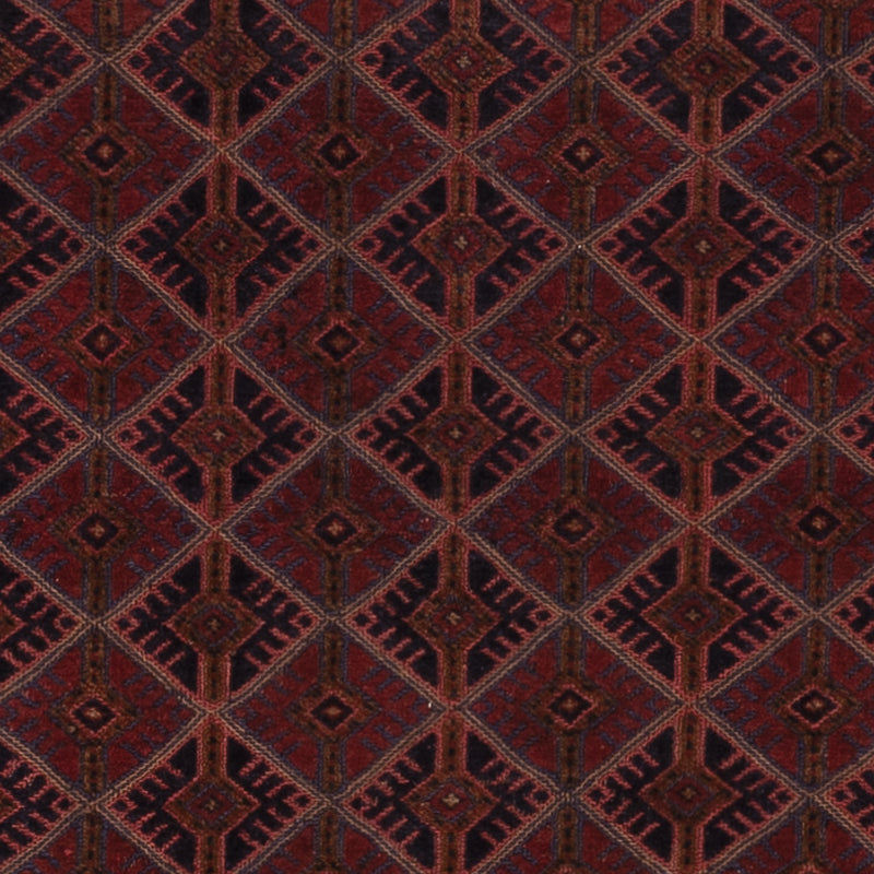 Kelim Afghan Teppich 152x193cm - dunkelrot