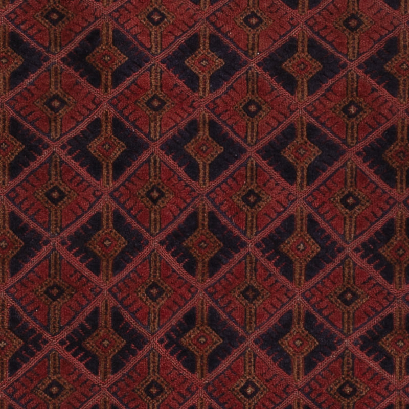 Kelim Afghan Teppich 148x193cm - dunkelrot