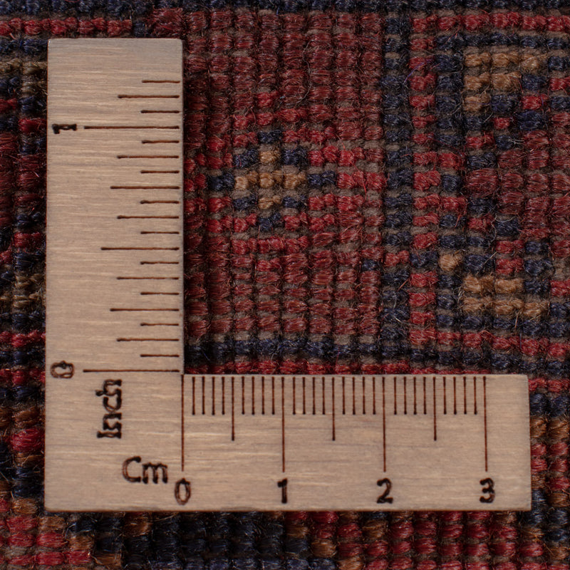 Kelim Afghan Teppich 148x193cm - dunkelrot