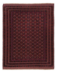 Kelim Afghan Teppich 150x191cm - dunkelrot – product image