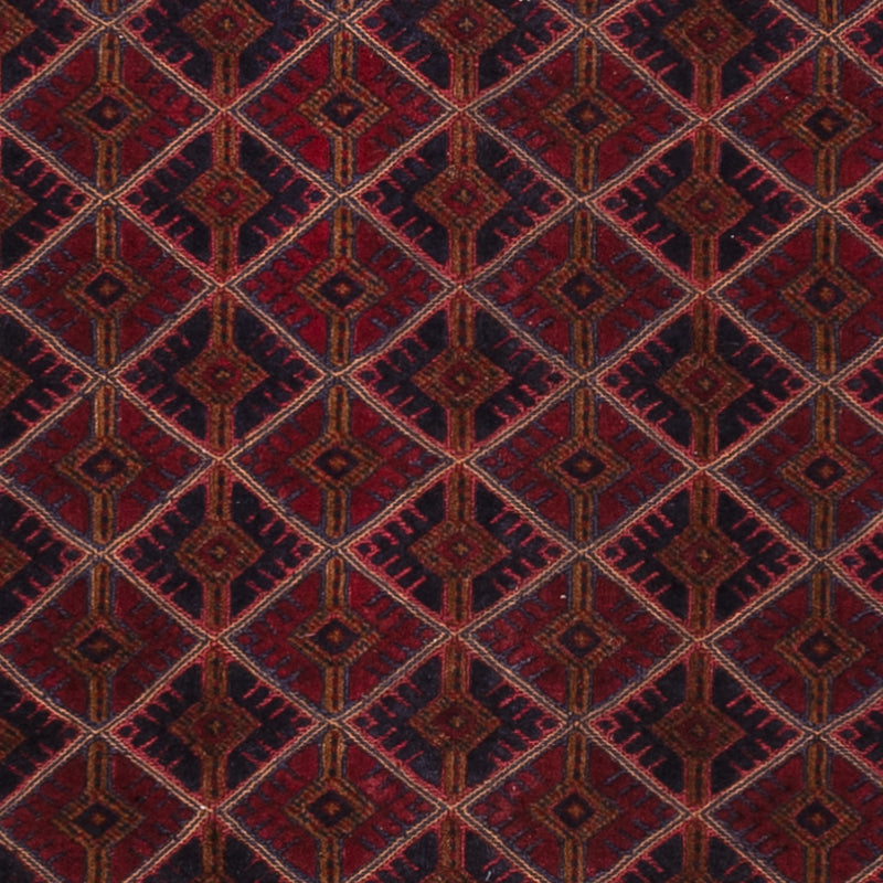 Kelim Afghan Teppich 150x191cm - dunkelrot
