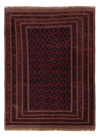 Kelim Afghan Teppich 155x198cm - dunkelrot – product image