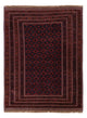 Kelim Afghan Teppich 155x198cm - dunkelrot