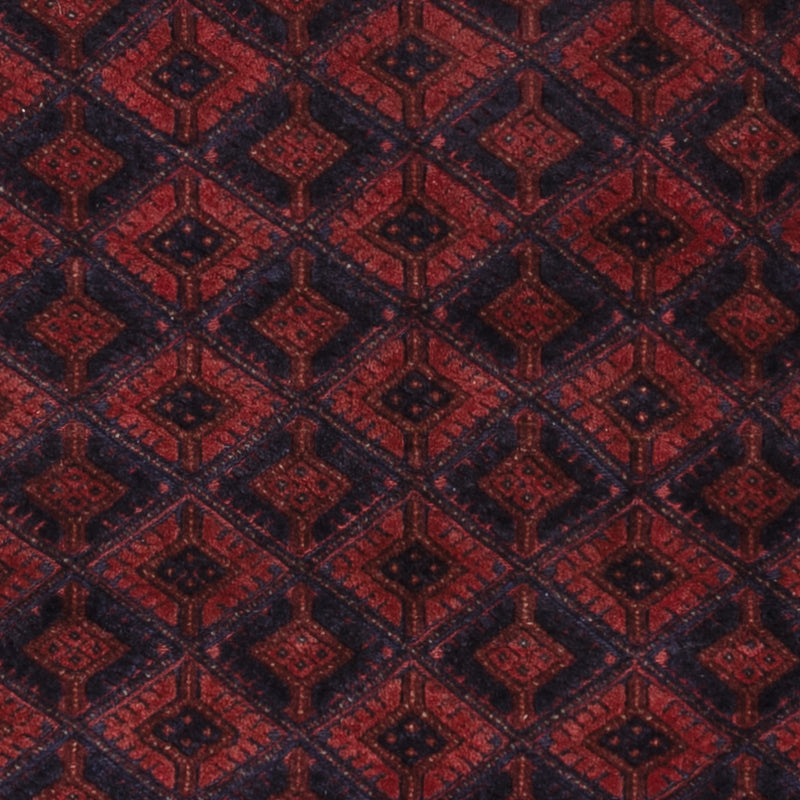 Kelim Afghan Teppich 155x198cm - dunkelrot
