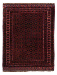 Kelim Afghan Teppich 152x194cm - dunkelrot – product image