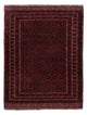Kelim Afghan Teppich 152x194cm - dunkelrot