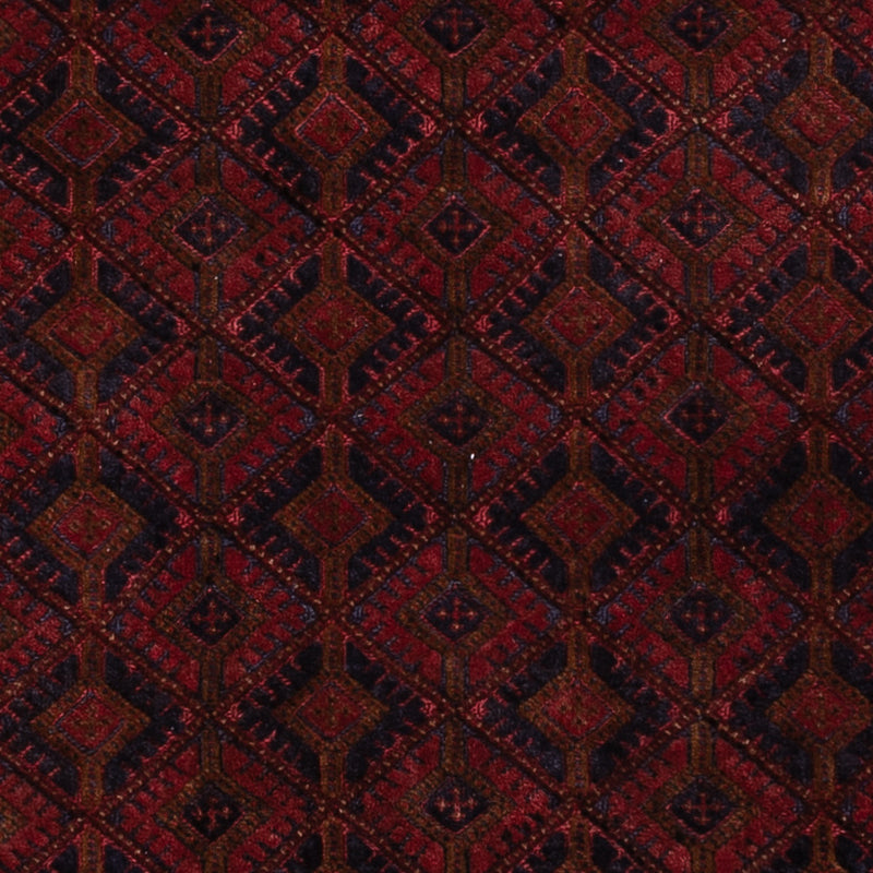 Kelim Afghan Teppich 152x194cm - dunkelrot
