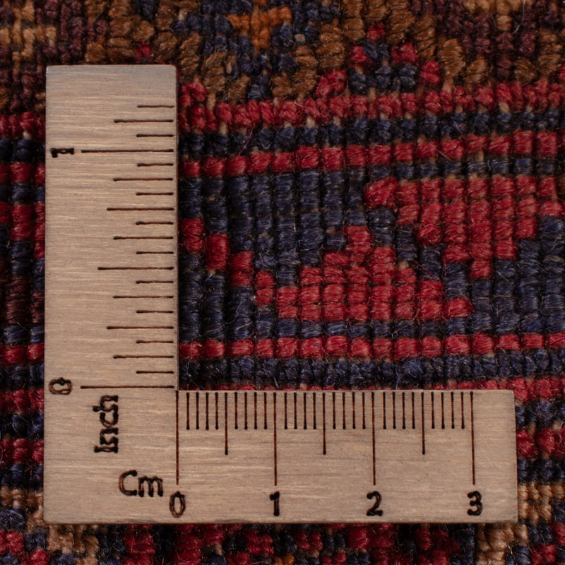 Kelim Afghan Teppich 152x194cm - dunkelrot