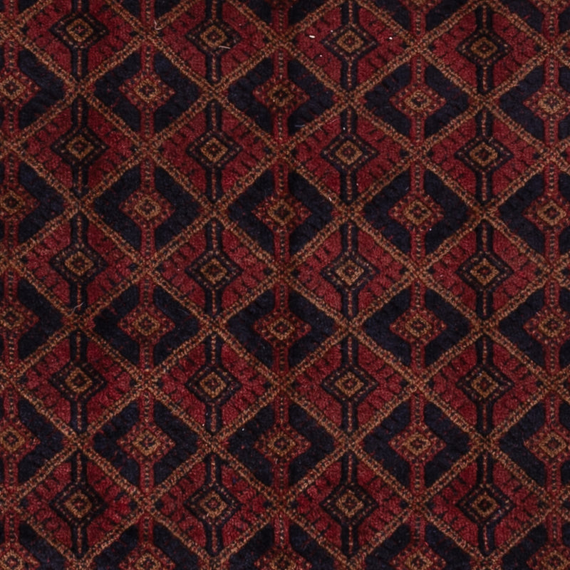 Kelim Afghan Teppich 156x196cm - dunkelrot
