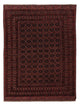 Kelim Afghan Teppich 148x195cm - dunkelrot