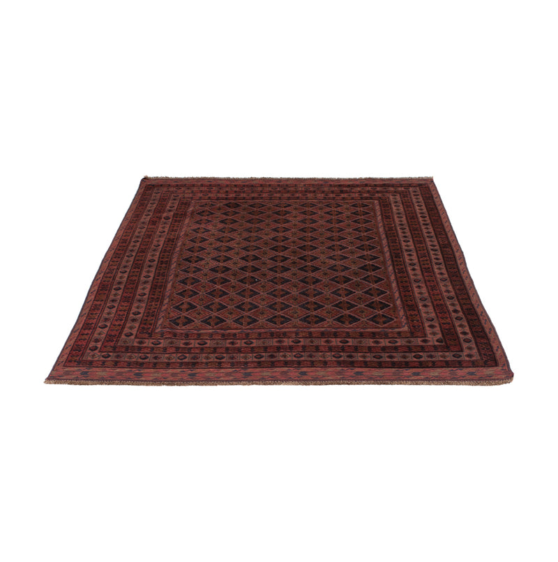 Kelim Afghan Teppich 148x195cm - dunkelrot